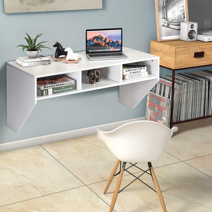 Goflame Wall Mounted Desk Floating Computer Desk