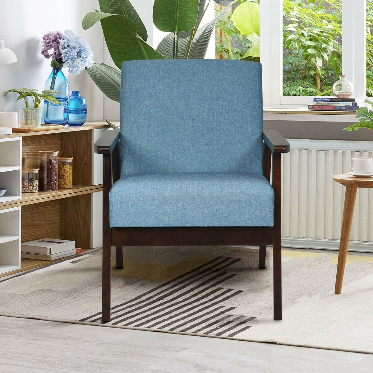 Mid-Century Modern Accent Chair for Living Room - Goflameus