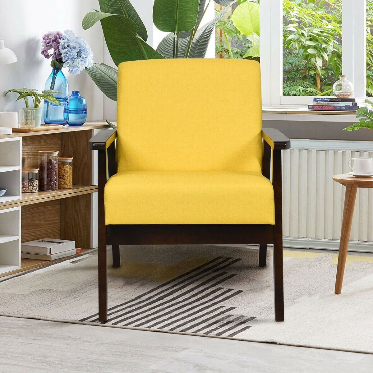 Mid-Century Modern Accent Chair for Living Room - Goflameus