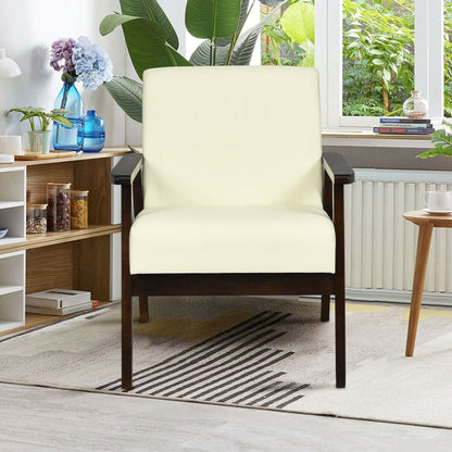 Mid-Century Modern Accent Chair for Living Room - Goflameus
