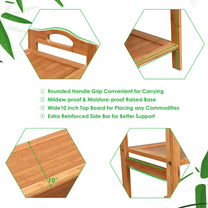 Bamboo Shoe Rack 5 Tier, Freestanding Shoe Rack - Goflameus