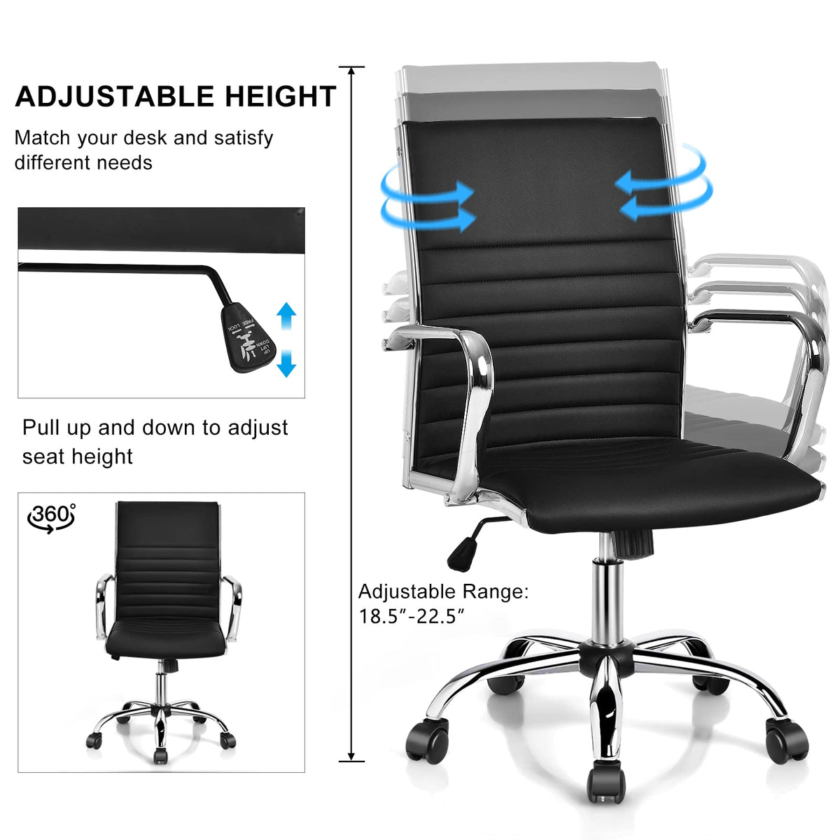 Ergonomic High Back Executive Conference Chair - Goflame