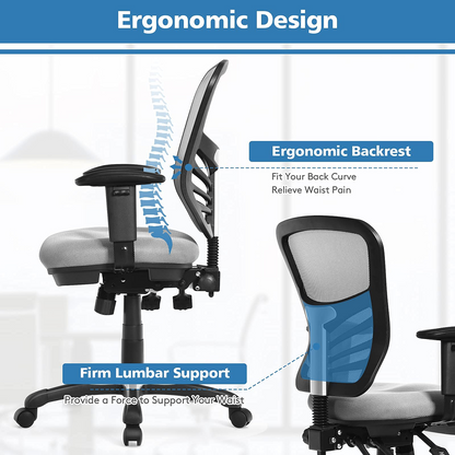 Goflame Seat Tilt Adjustment Office Chair for Working Studying Gaming