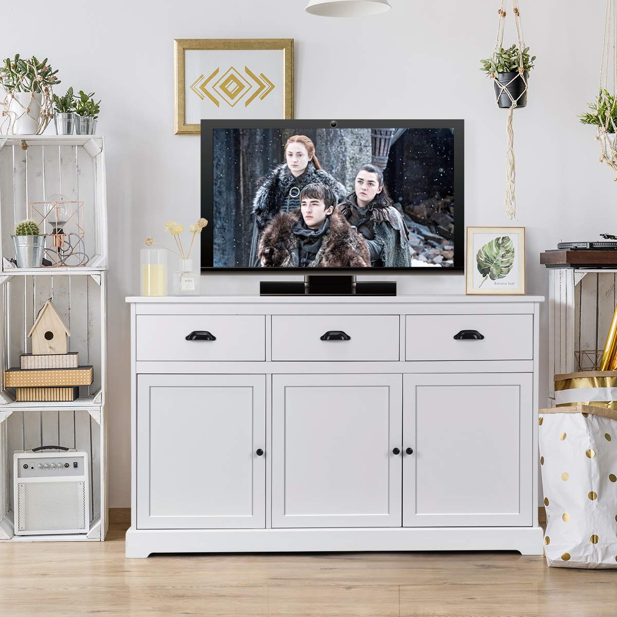 Goflame Sideboard Buffet Server Storage Cabinet Console Table