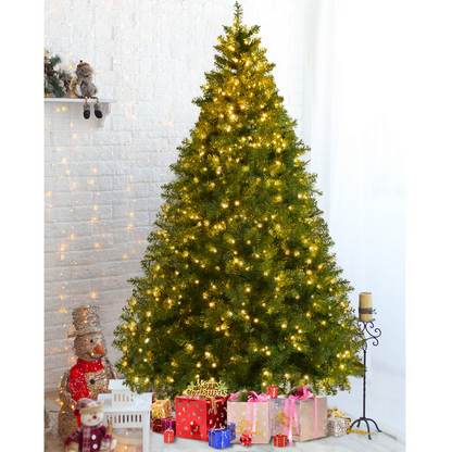 Goflame Pre-Lit Christmas Tree Artificial PVC with 700 LED Lights and Solid Metal Legs (7ft) - GoflameUS