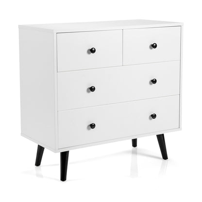4 Drawer Dresser for Bedroom, Modern Chest of Drawers, Wood Storage Dresser Organizer for Closet