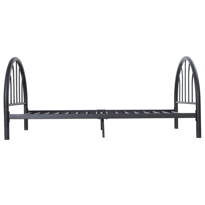 Goflame 83" x 42" x 35" Metal Bed Platform Frame Twin Size Bedroom Home Furniture