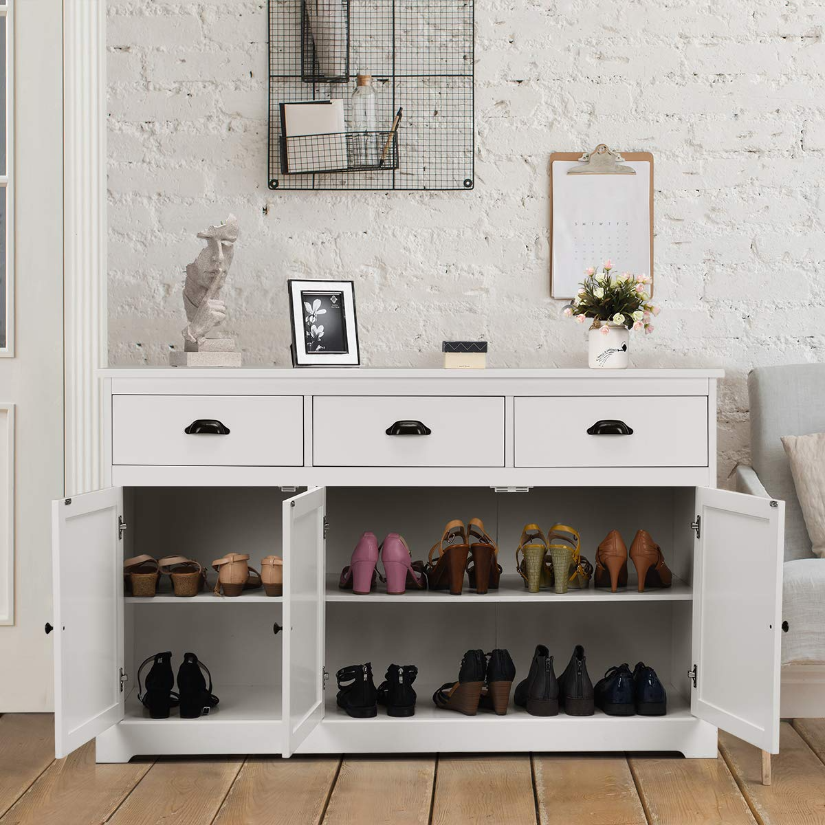 Goflame Sideboard Buffet Server Storage Cabinet Console Table