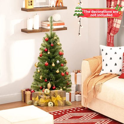 GOLFLAME 3FT Artificial Christmas Tree, Premium Mini Xmas Pine Tree with Stand Base Thicken Tips