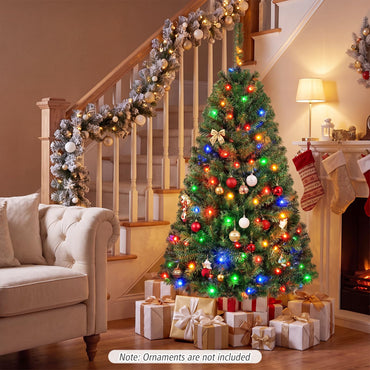 Goflame 4FT Artificial Christmas Tree | Full Xmas Tree w/296 Branch Tips and 2 Lighting Colors