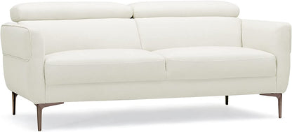 Goflame Couch, Upholstered Loveseat with Lift-up Headrest and Metal Legs