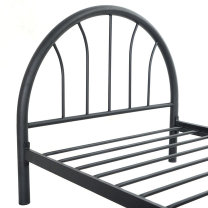 Goflame 83" x 42" x 35" Metal Bed Platform Frame Twin Size Bedroom Home Furniture