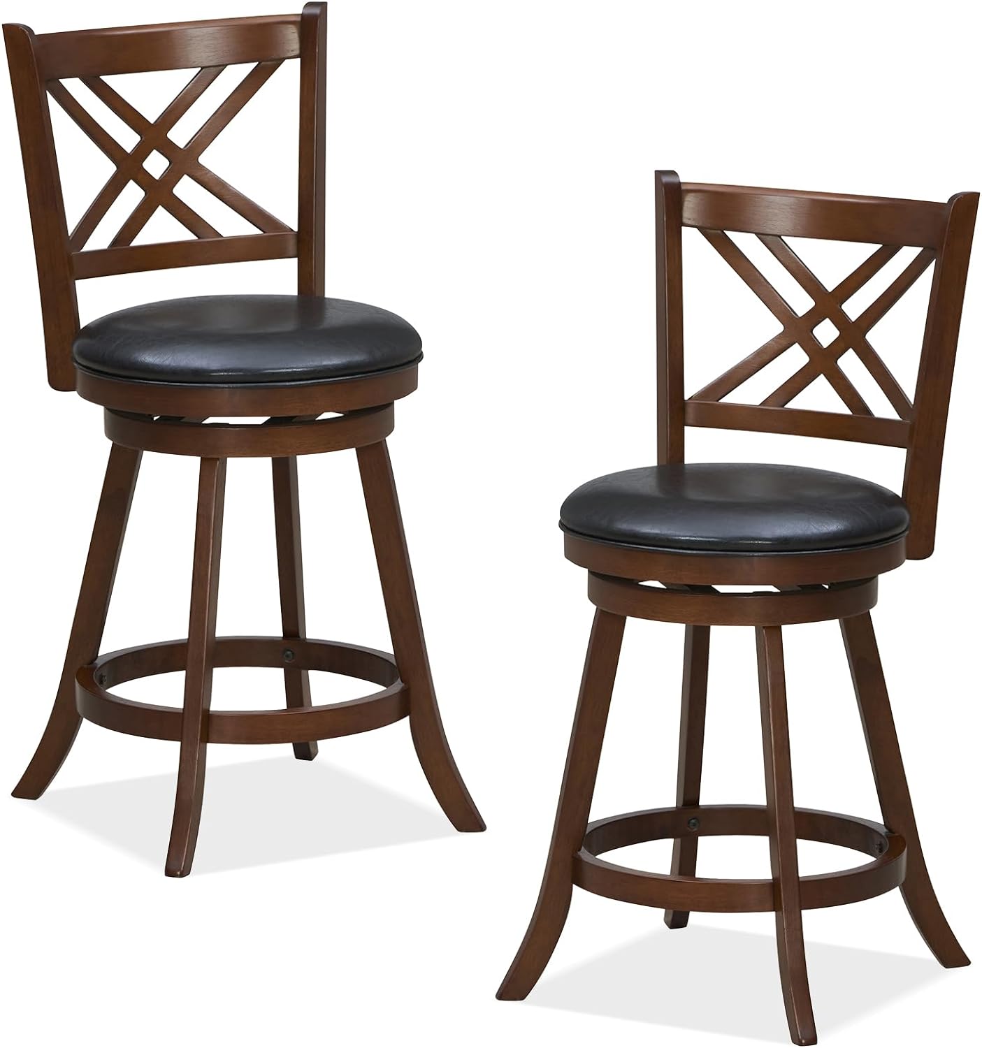 360° Swivel Barstools Set of 2 - Goflame