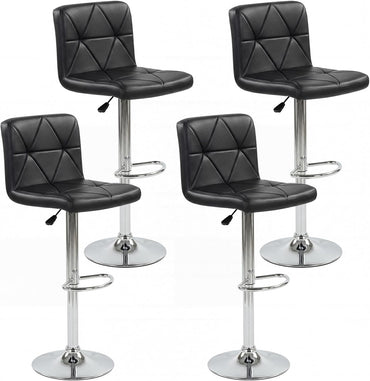 Goflame Modern Faux Leather Upholstered Counter Height Barstools Set of 2/4