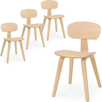 Goflame Modern Dining Chair Set of 2/4 with Wide Seat