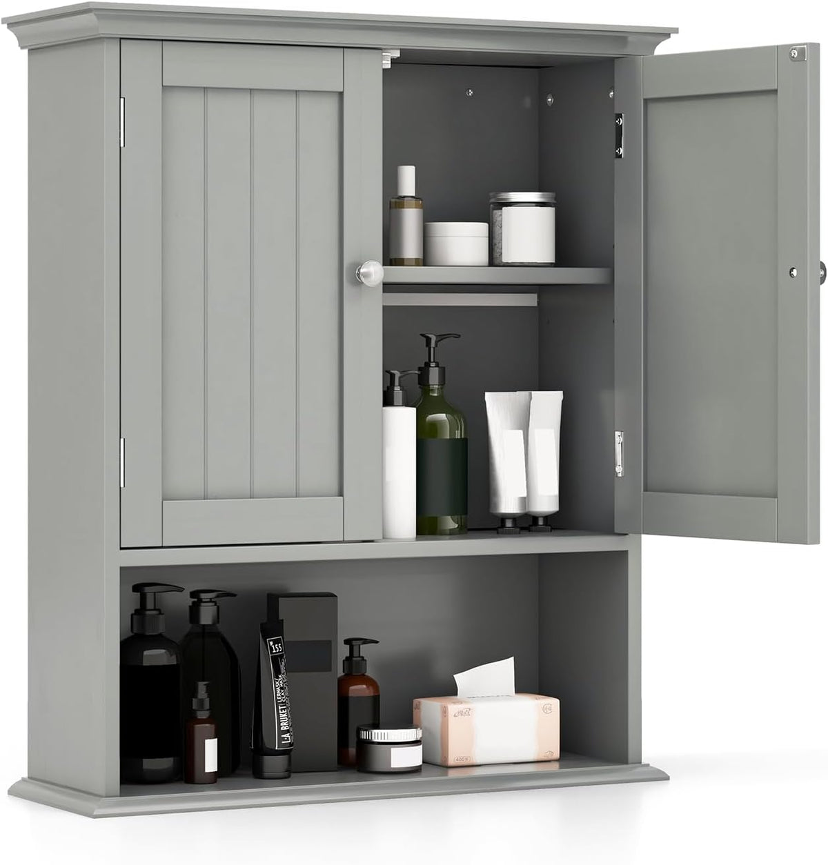 Goflame Wall Mounted Medicine Cabinets - Above Toilet Bathroom Cabinet with Adjustable Shelf