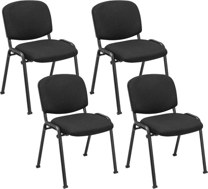Goflame Stackable Conference Chairs with Metal Frame – Guest Chair Set (2-Pack / 4-Pack / 5-Pack / 6-Pack / 8-Pack / 10-Pack)