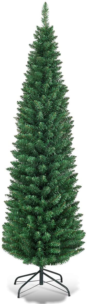 Pencil Christmas Tree, Artificial Slim Skinny Tree - GoflameUS