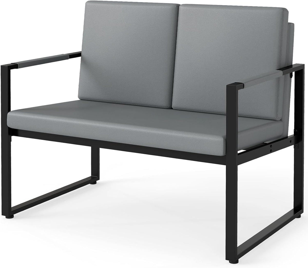 Goflame Modern Loveseat Sofa 2 Seater Small Couch