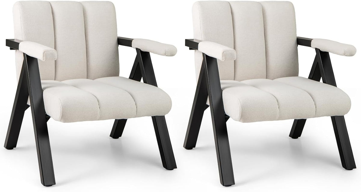 Goflame Mid-Century Modern Accent Chair with Deepened Seat