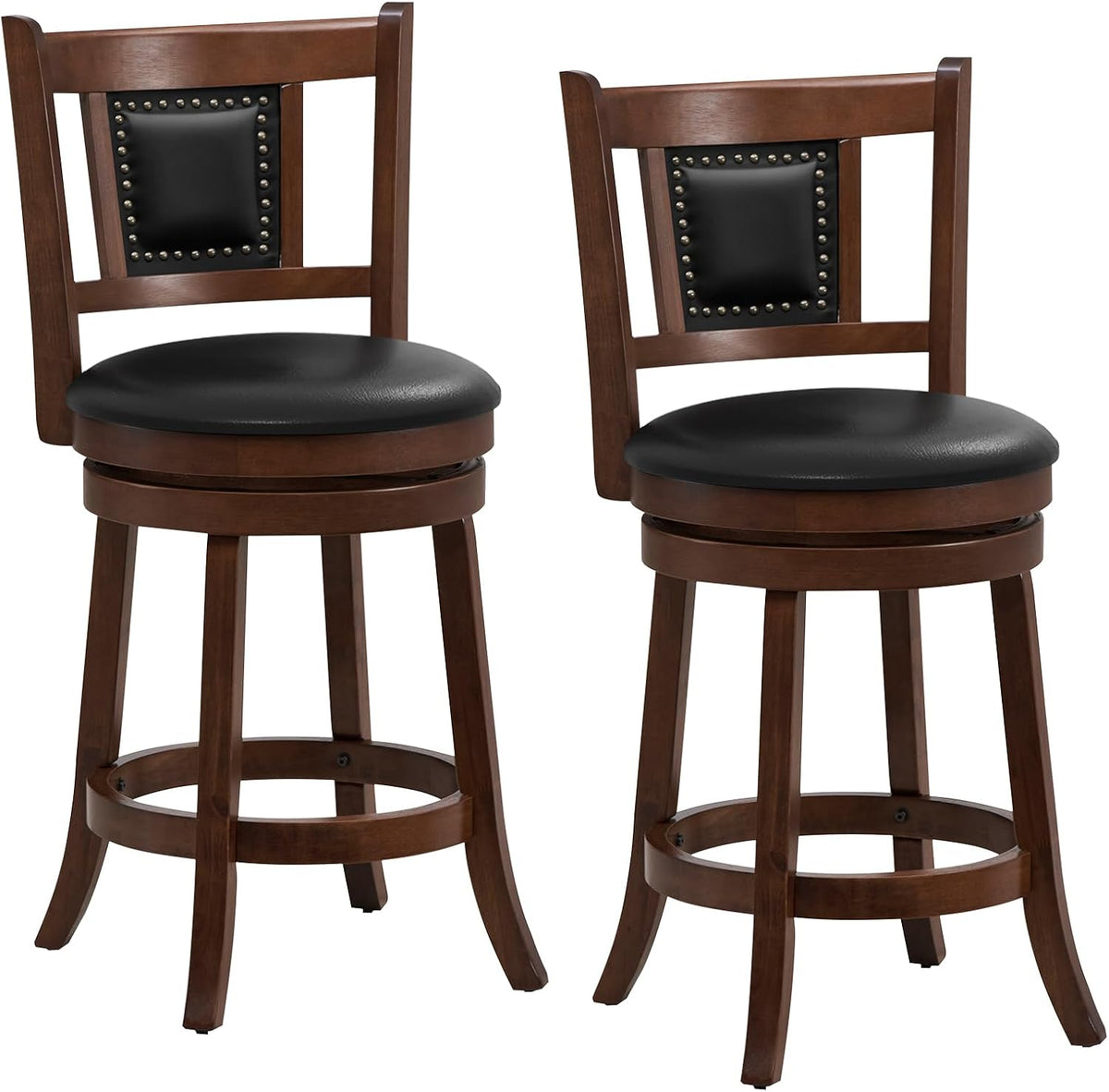 Goflame Swivel Bar Stools Set