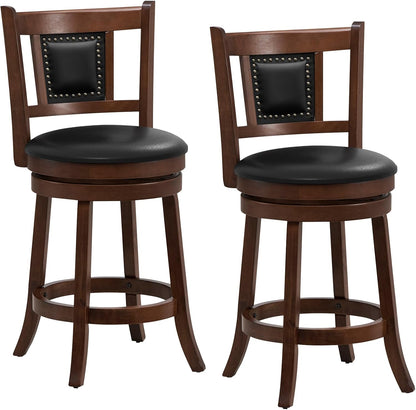 Goflame Swivel Bar Stools Set