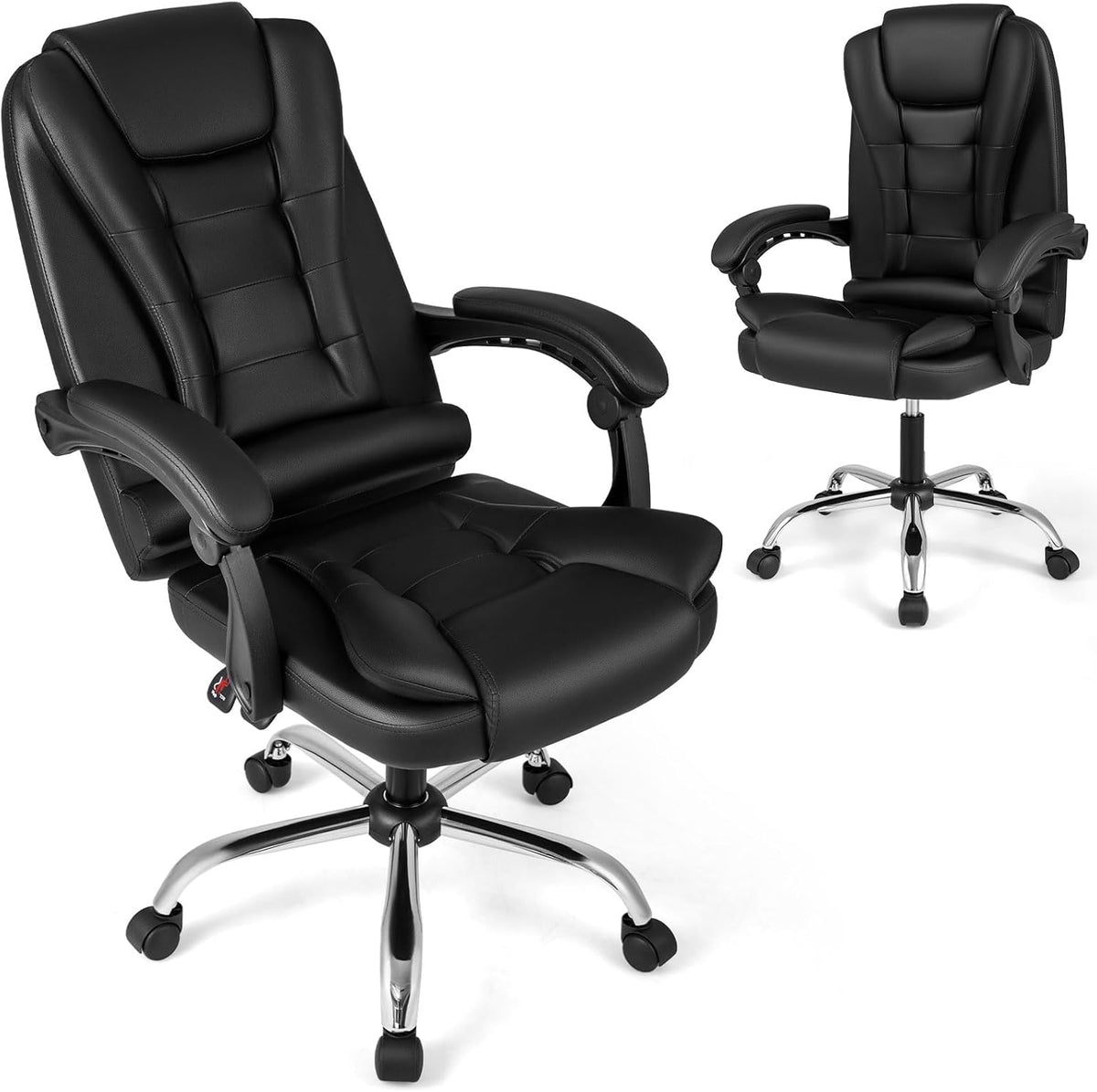 Goflame Office Executive Chair | Ergonomic Big High Back Computer Chair with Linkage Armrests