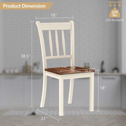 Solid Wood Whitesburg Dining Chairs Set of 4 - Goflameus