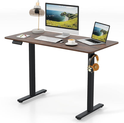Goflame Electric Standing Desk 48" x 24" Ergonomic Height Adjustable Sit to Stand Desk with 3 Memory Preset