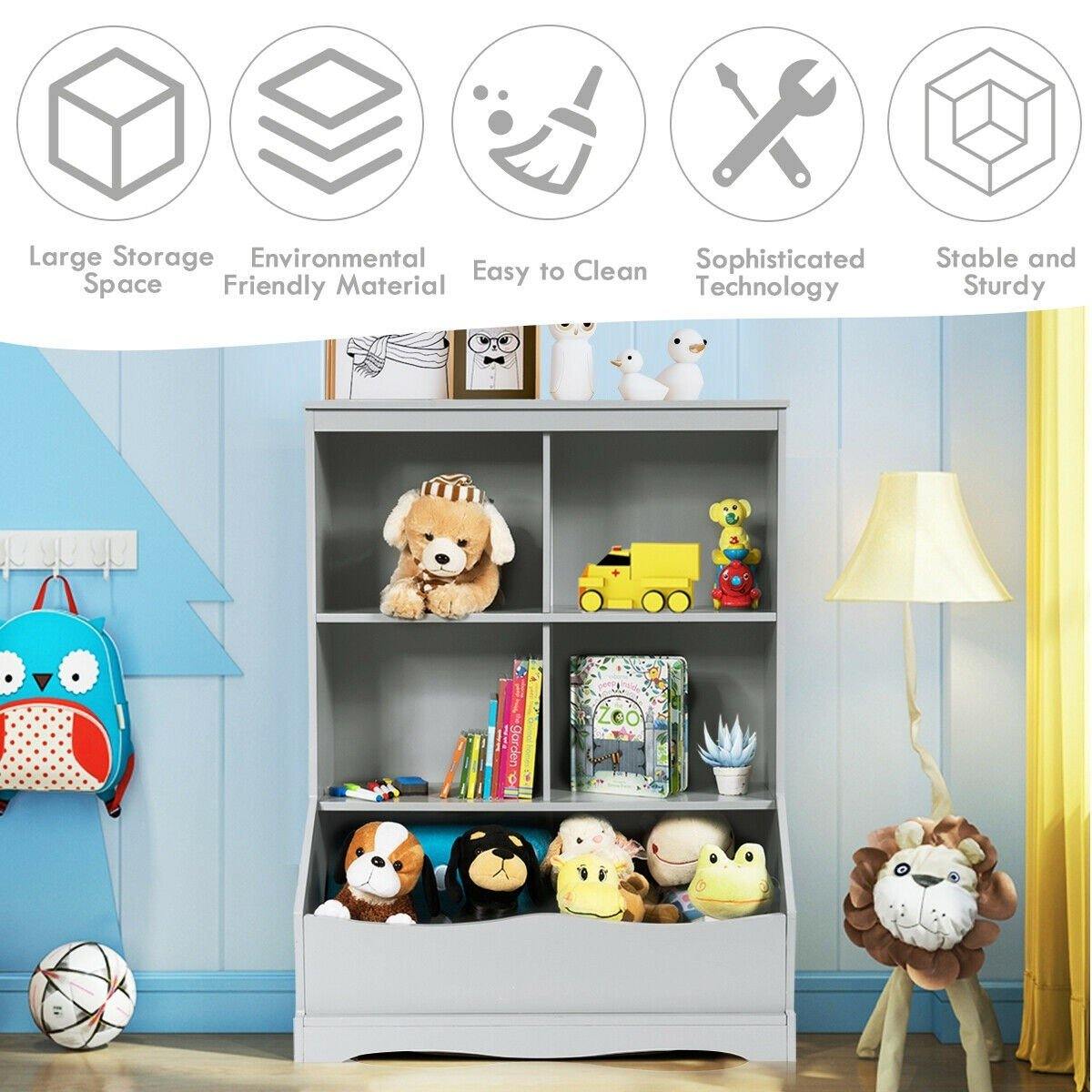 3 Shelf 4 Cube Units, Storage Bins Cubbies for Kids????? Collections - Goflameus
