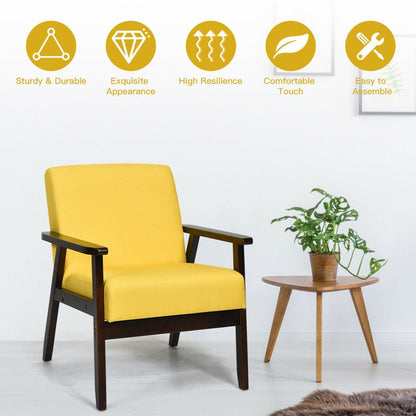 Mid-Century Modern Accent Chair for Living Room - Goflameus