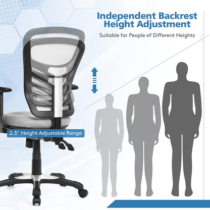 Goflame Seat Tilt Adjustment Office Chair for Working Studying Gaming