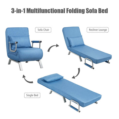 Goflame Convertible Sofa Bed Sleeper Chair