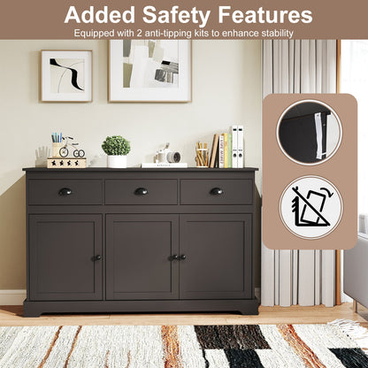 Goflame Sideboard Buffet Server Storage Cabinet Console Table