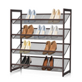 4-Tier Metal Shoe Rack, Shoe Storage Organizer - Goflameus