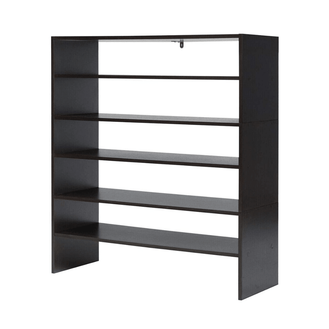 3-in-1 Shoe Rack, 5-Tier Shoe Organizer, Wood Storage Shelf for Shoes - Goflameus
