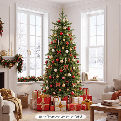 GOFLAME 6FT/7.5FT Pre-lit Christmas Tree Artificial Christmas Tree with Remote
