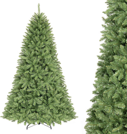 GOFLAME Artificial Christmas Tree with Folding Metal Stand Green