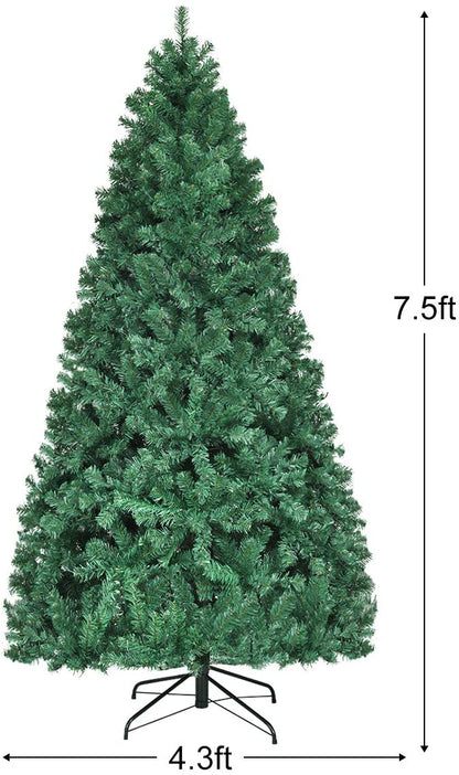 Pre-Lit Artificial Christmas Tree, Premium Hinged Spruce Tree