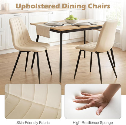 Goflame Upholstered Dining Chairs Set of 4