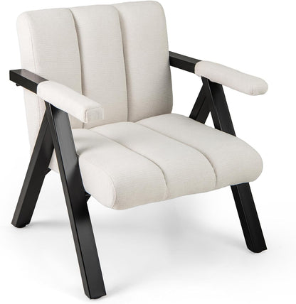 Goflame Mid-Century Modern Accent Chair with Deepened Seat