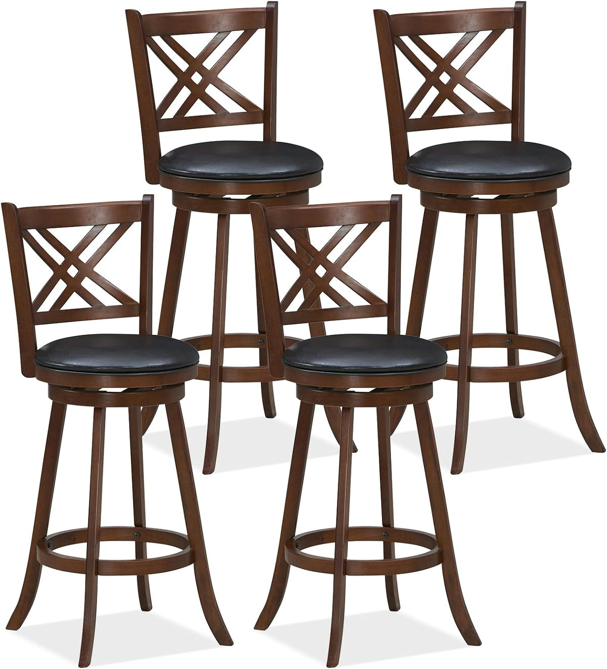 360° Swivel Barstools Set of 2 - Goflame