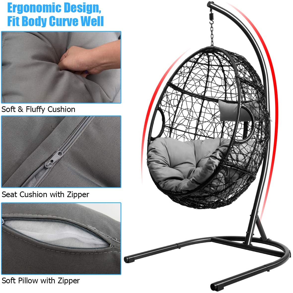 Hanging Egg Chair - Goflame
