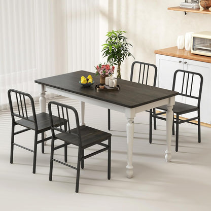 Goflame Metal Dining Chairs Set of 4 & Modern Kitchen Chairs