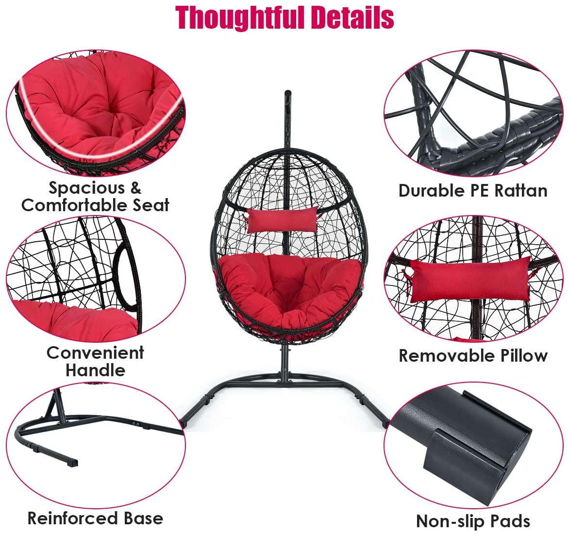 Hanging Egg Chair - Goflame