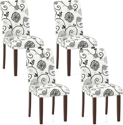 Goflame Tufted Dining Chairs Set of 2/4 Upholstered Kitchen Chairs w/Padded Seat & High Backrest