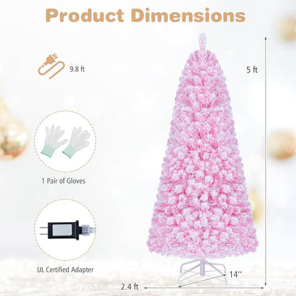 GOFLAME 5FT/6FT/7FT Prelit Christmas Tree