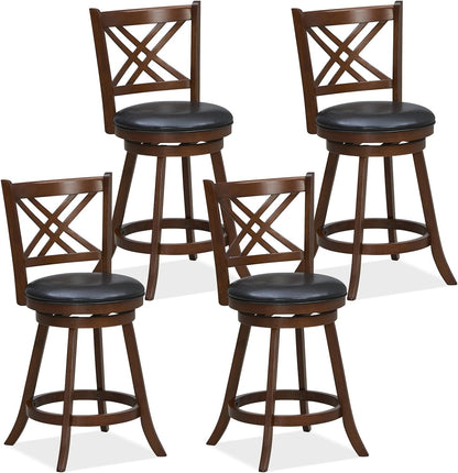 360° Swivel Barstools Set of 2 - Goflame