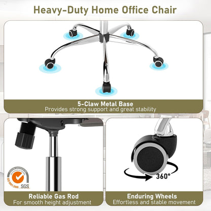 Goflame Leather Office Chair,Ergonomic Computer Desk Chair