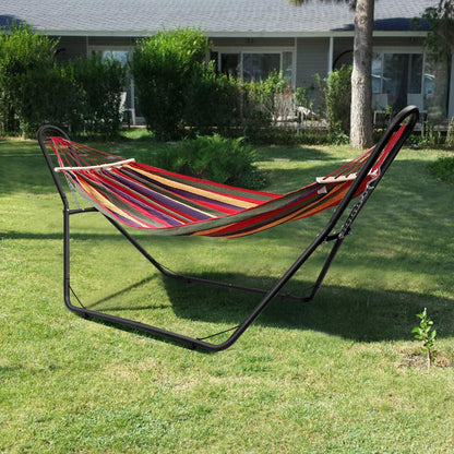 Goflame Multi-Use Universal Hammock Stand, 550LBS Capacity Adjustable Heavy Duty Hammock (Black)